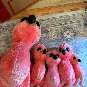 Ty Pink Flamingo Plush Toy Collection